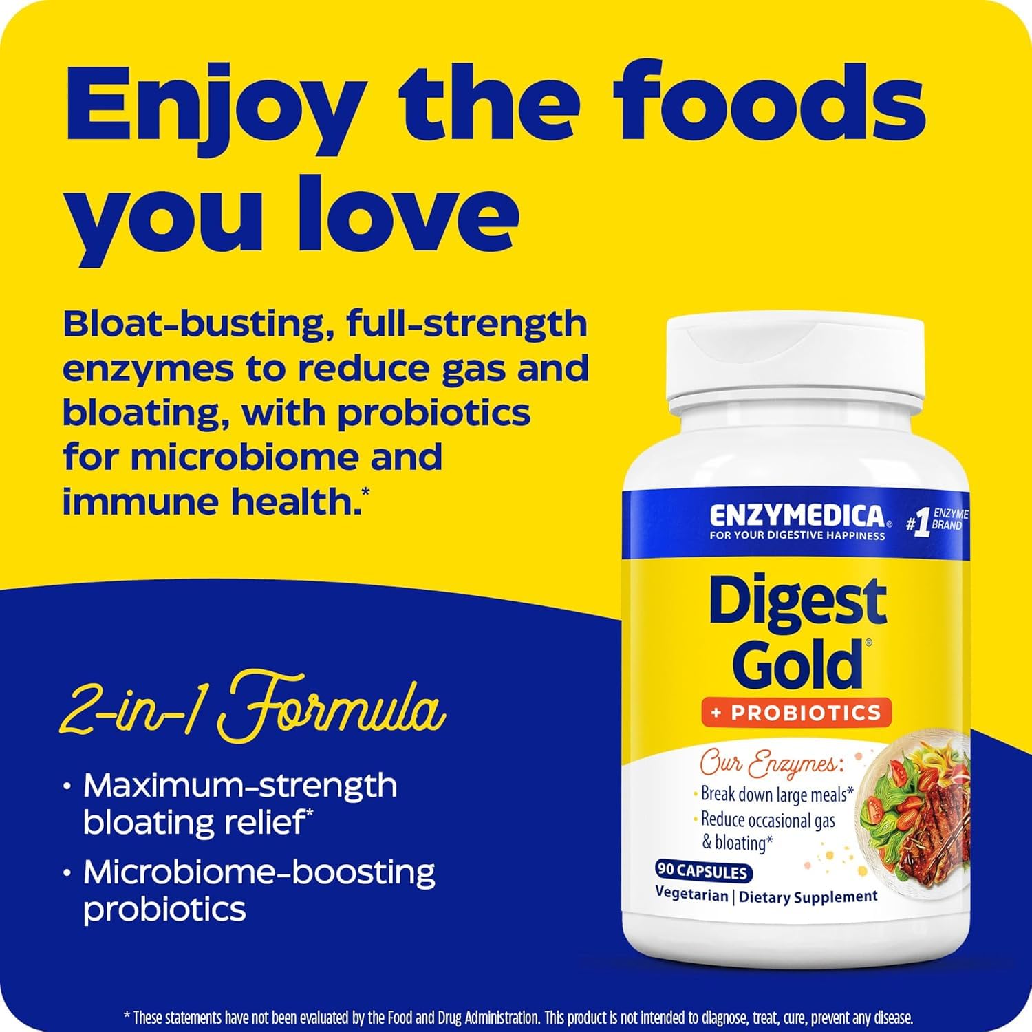 Foto 4 pulgar | Suplemento Enzymedica Digest Gold + Probióticos 90 Cápsulas - Venta Internacional