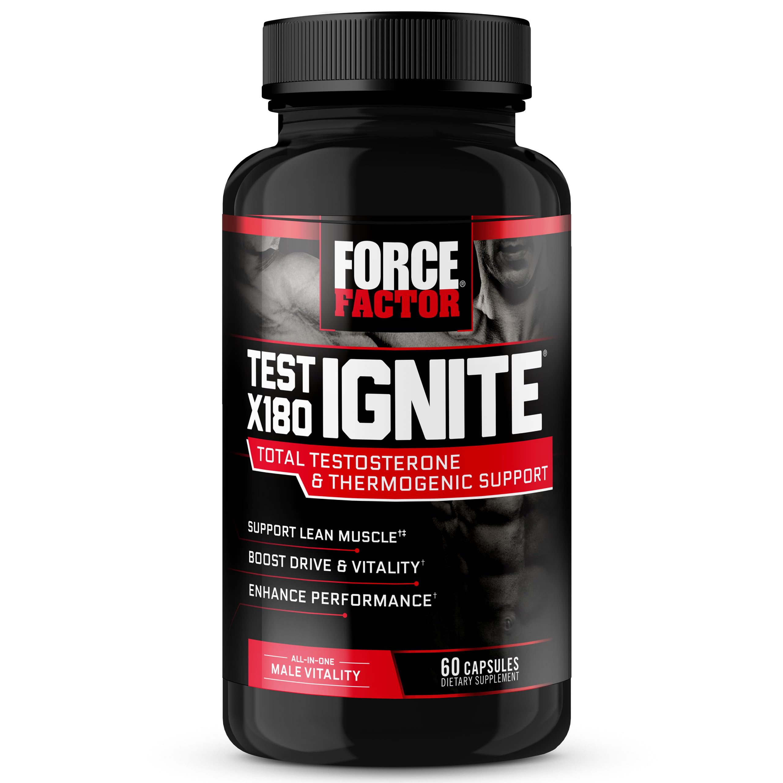 Foto 2 pulgar | Búster de Testosterona Force Factor Test X180 Ignite 60 Cápsulas - Venta Internacional