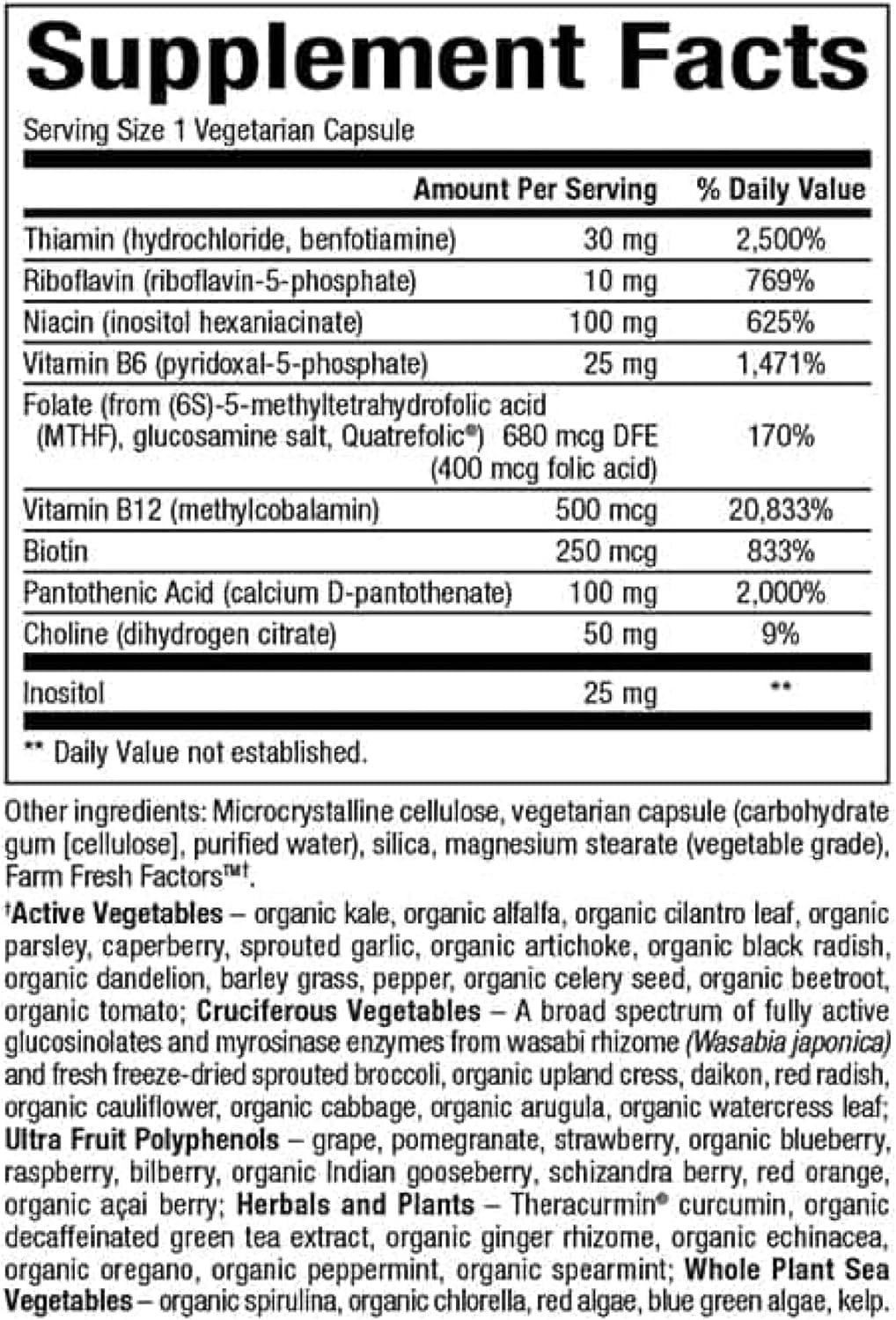 Foto 3 pulgar | Complejo B Activo Biocoenzimático Natural Factors - Venta Internacional