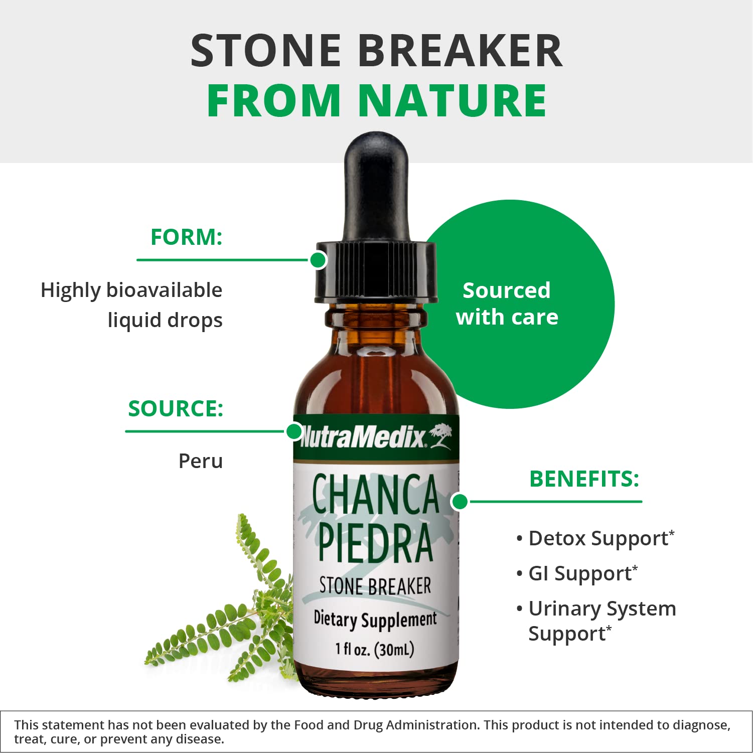 Foto 5 pulgar | Suplemento Líquido NutraMedix Chanca Piedra Stone Breaker 30 ml - Venta Internacional