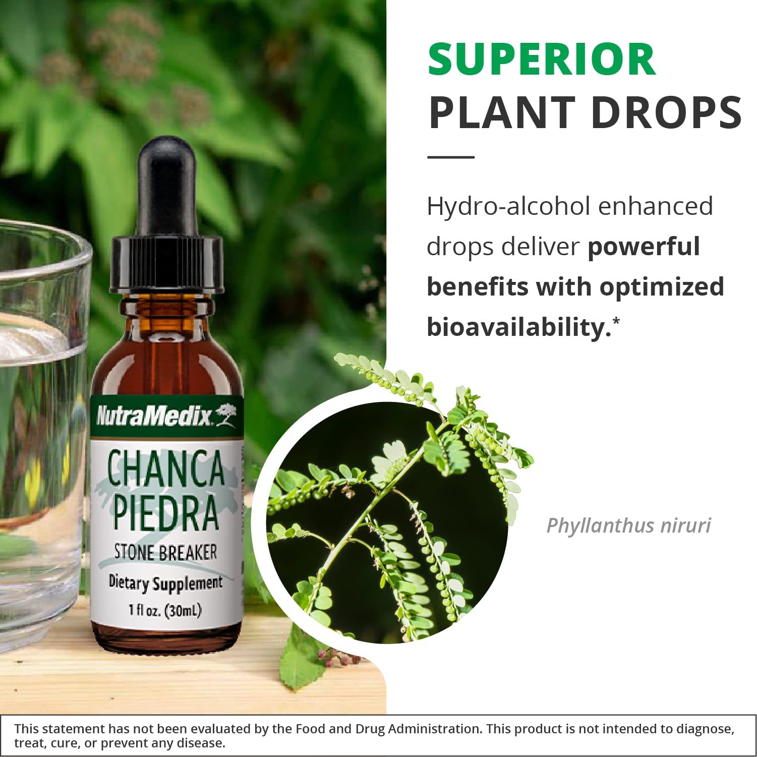 Foto 6 pulgar | Suplemento Líquido NutraMedix Chanca Piedra Stone Breaker 30 ml - Venta Internacional