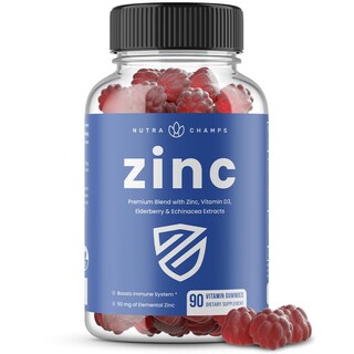 Foto 1 | Zinc Nutrachamps con Vitamina D3 2000 Ui 90 Gomitas - Venta Internacional