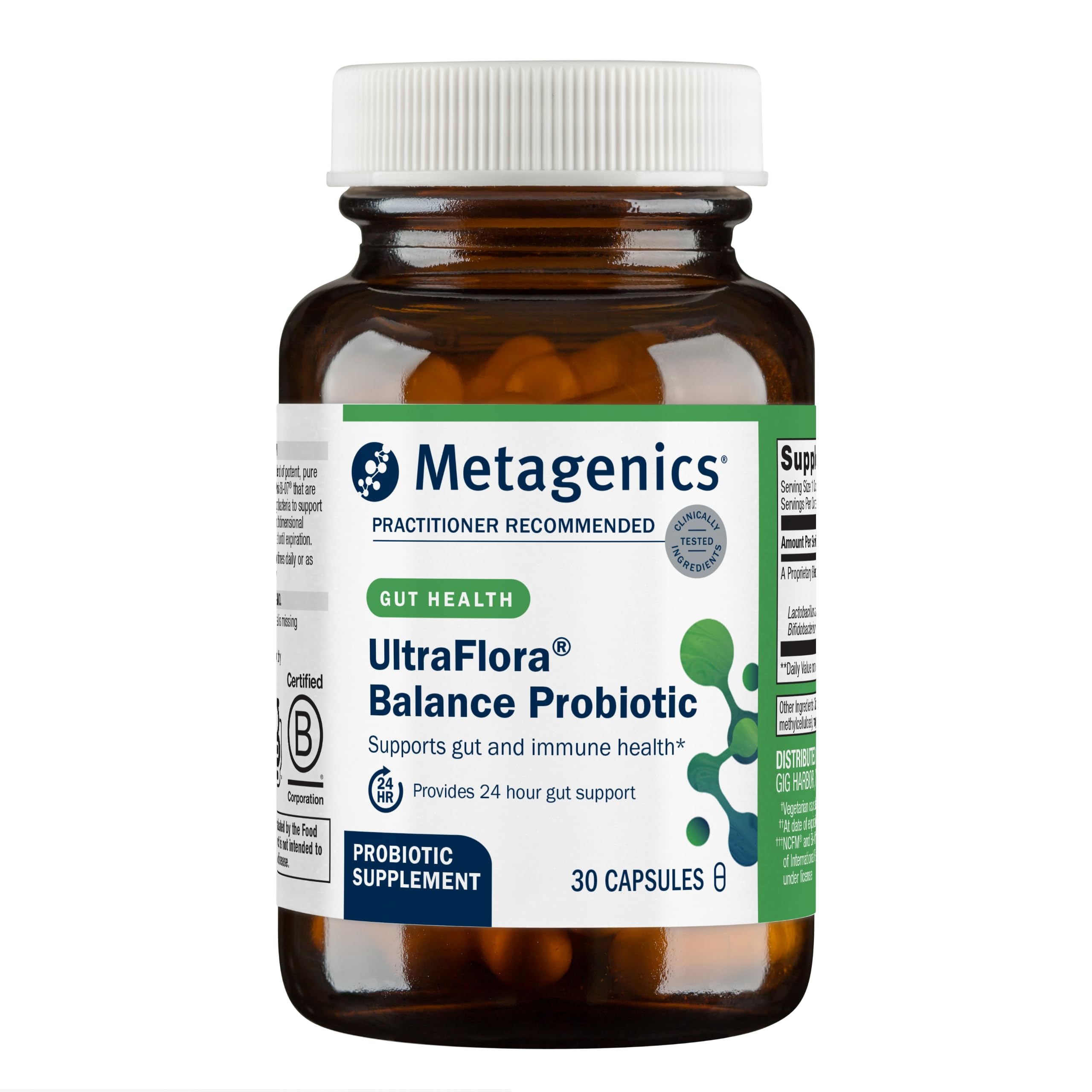 Foto 1 | Suplemento Probiótico Metagenics Ultraflora Balance 30 Cápsulas - Venta Internacional
