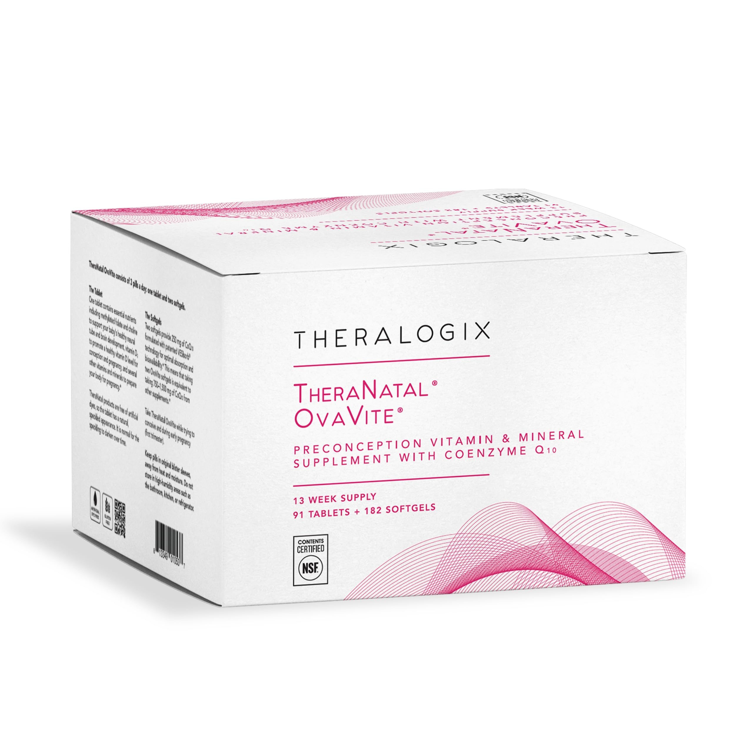 Vitaminas Preconcepcionales Theralogix Theranatal Ovavite - Venta Internacional