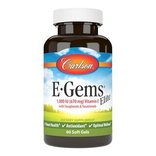 Foto 1 | Vitamina E Carlson E-Gems Elite 1000 Ui 60 Cápsulas Blandas - Venta Internacional