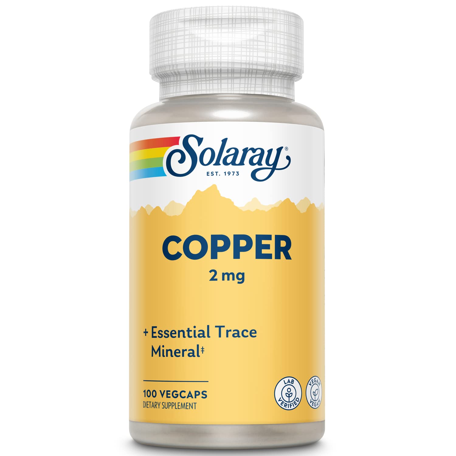 Suplemento Solaray Copper De 2 Mg De Glóbulos Rojos Sanos, 100 Unidades - Venta Internacional.