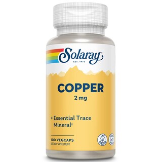 Foto 1 | Suplemento Solaray Copper De 2 Mg De Glóbulos Rojos Sanos, 100 Unidades - Venta Internacional.