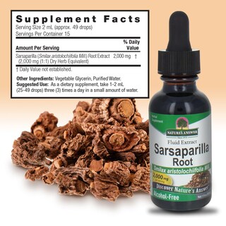 Foto 3 | Suplemento Nature's Answer De Raíz De Zarzaparrilla Orgánica, 30 Ml - Venta Internacional.