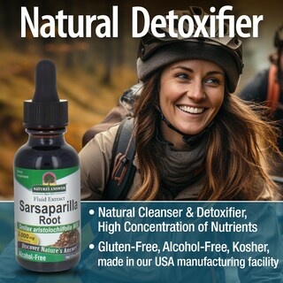 Foto 4 | Suplemento Nature's Answer De Raíz De Zarzaparrilla Orgánica, 30 Ml - Venta Internacional.