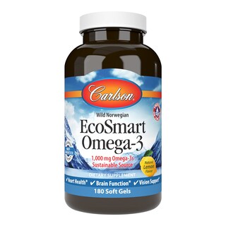 Foto 1 | Suplemento Carlson Ecosmart Omega-3 1000 Mg Omega-3 180 Cápsulas Blandas - Venta Internacional.