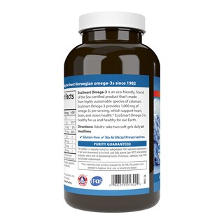 Foto 3 | Suplemento Carlson Ecosmart Omega-3 1000 Mg Omega-3 180 Cápsulas Blandas - Venta Internacional.