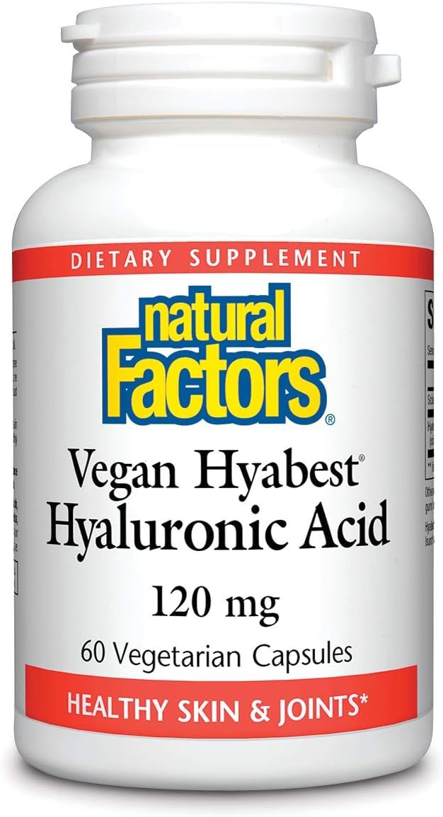 Foto 2 pulgar | Suplemento De Ácido Hialurónico Hyabest De Natural Factors 60 Cápsulas - Venta Internacional.