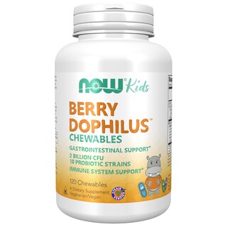 Foto 1 | Suplementa Los 120 Comprimidos Masticables Berrydophilus De Now Foods - Venta Internacional.
