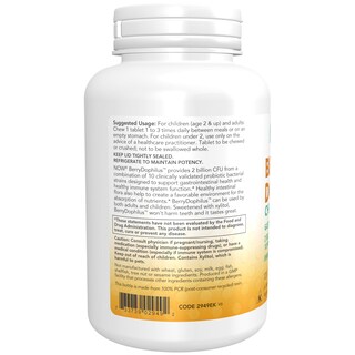 Foto 3 | Suplementa Los 120 Comprimidos Masticables Berrydophilus De Now Foods - Venta Internacional.