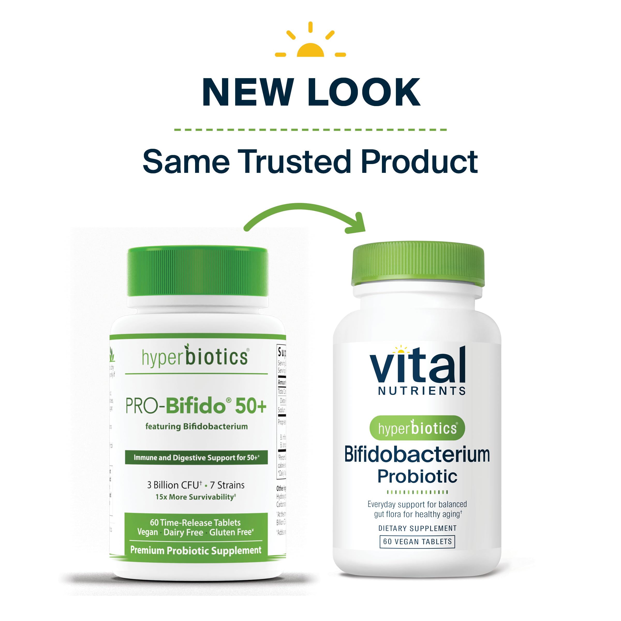 Foto 4 pulgar | Suplemento Hyperbiotics Vital Nutrients Bifidobacterium 60 Comprimidos - Venta Internacional.