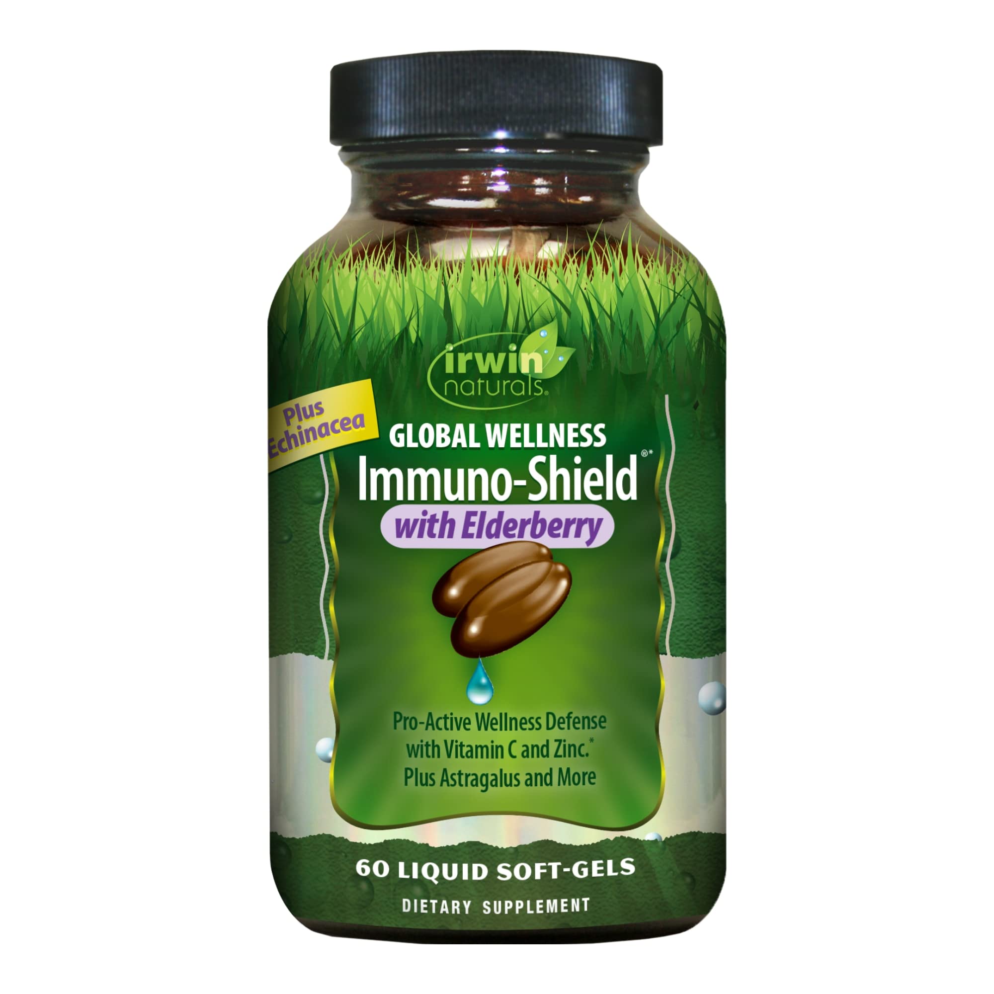 Foto 2 pulgar | Suplemento Irwin Naturals Immuno Shield Con Saúco 60 Geles - Venta Internacional.