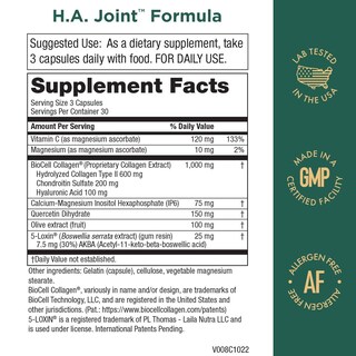 Foto 2 | Suplemento de Ácido Hialurónico HA Joint de Purity Products 90 Cápsulas - Venta Internacional