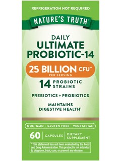 Foto 1 | Probióticos Nature's Truth, 25 Mil Millones De Cfu, 60 Cápsulas - Venta Internacional.
