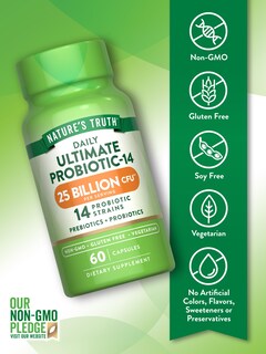 Foto 3 | Probióticos Nature's Truth, 25 Mil Millones De Cfu, 60 Cápsulas - Venta Internacional.