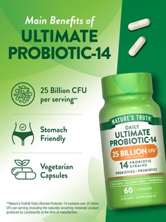 Foto 5 | Probióticos Nature's Truth, 25 Mil Millones De Cfu, 60 Cápsulas - Venta Internacional.