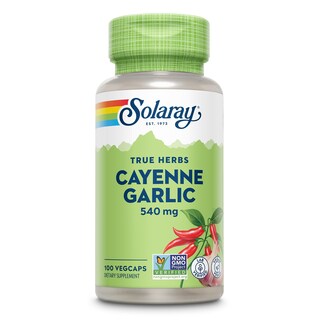 Foto 1 | Suplemento Solaray Cayena Y Ajo 540 Mg 100 Cápsulas Vegetarianas - Venta Internacional.