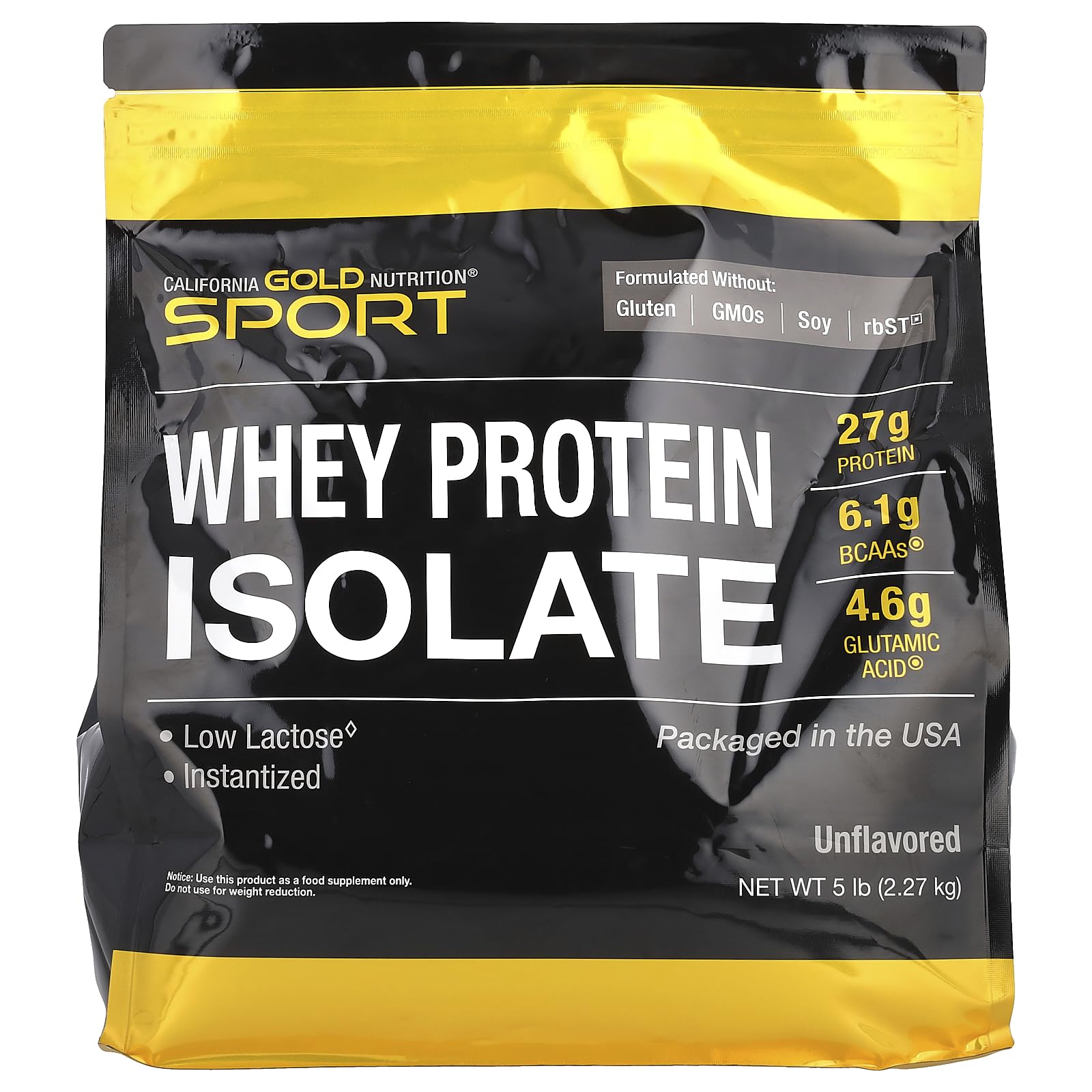 Proteína De Suero Aislada California Gold Nutrition, 2,27 Kg - Venta Internacional.