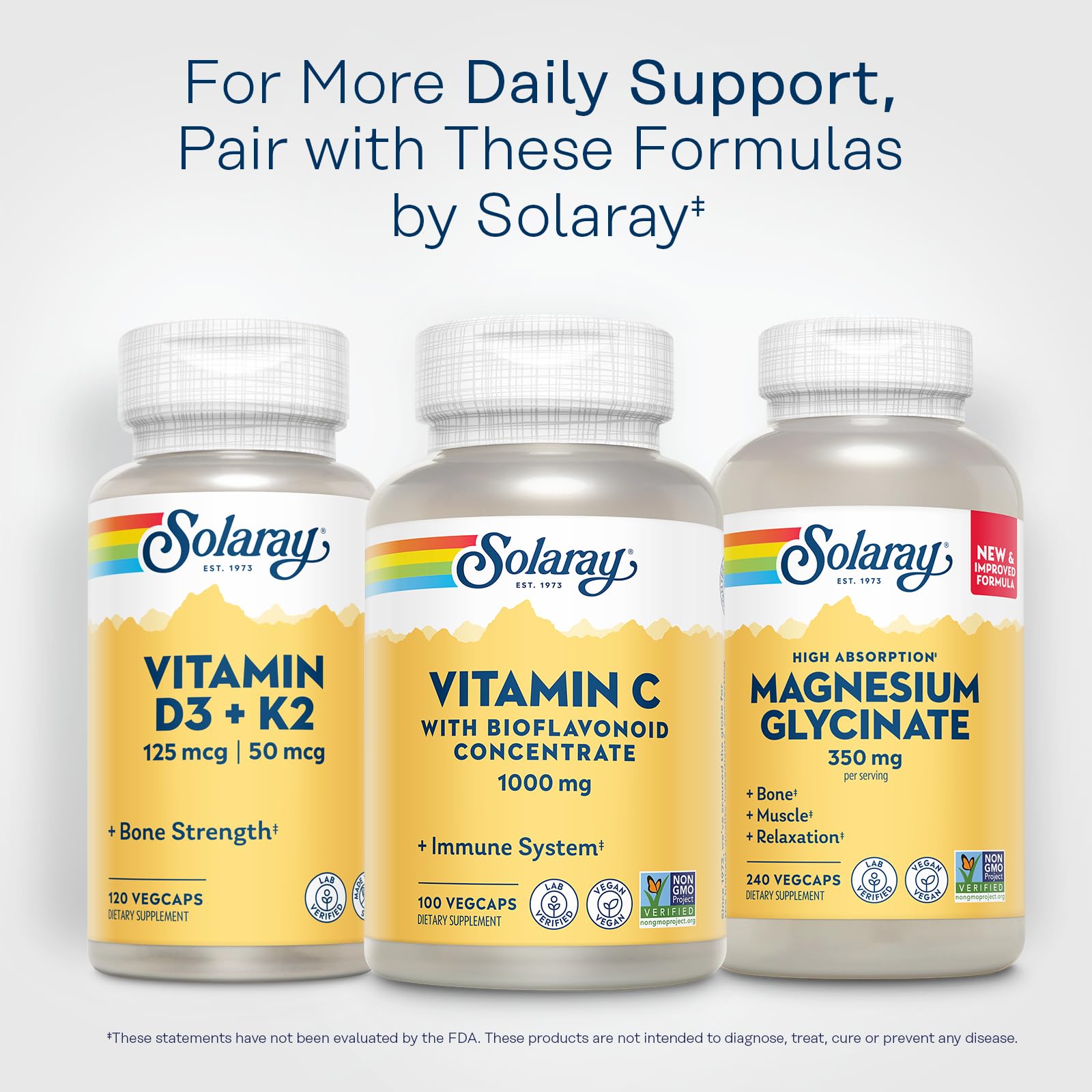 Foto 7 pulgar | Suplemento Solaray De Vitamina C De 1000 Mg Con Bioflavonoides, 100 Cápsulas Vegetales - Venta Internacional.