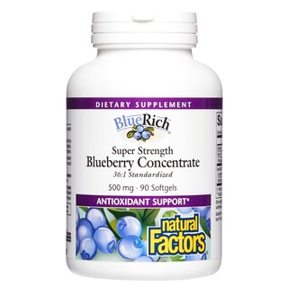 Foto 1 | Suplemento Natural Factors Bluerich Blueberry 90 Cápsulas Blandas - Venta Internacional.