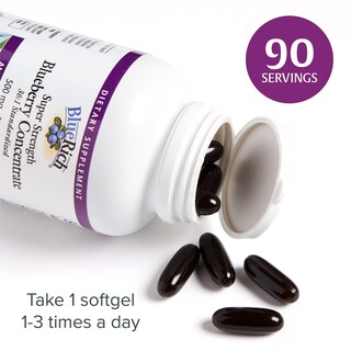 Foto 4 | Suplemento Natural Factors Bluerich Blueberry 90 Cápsulas Blandas - Venta Internacional.
