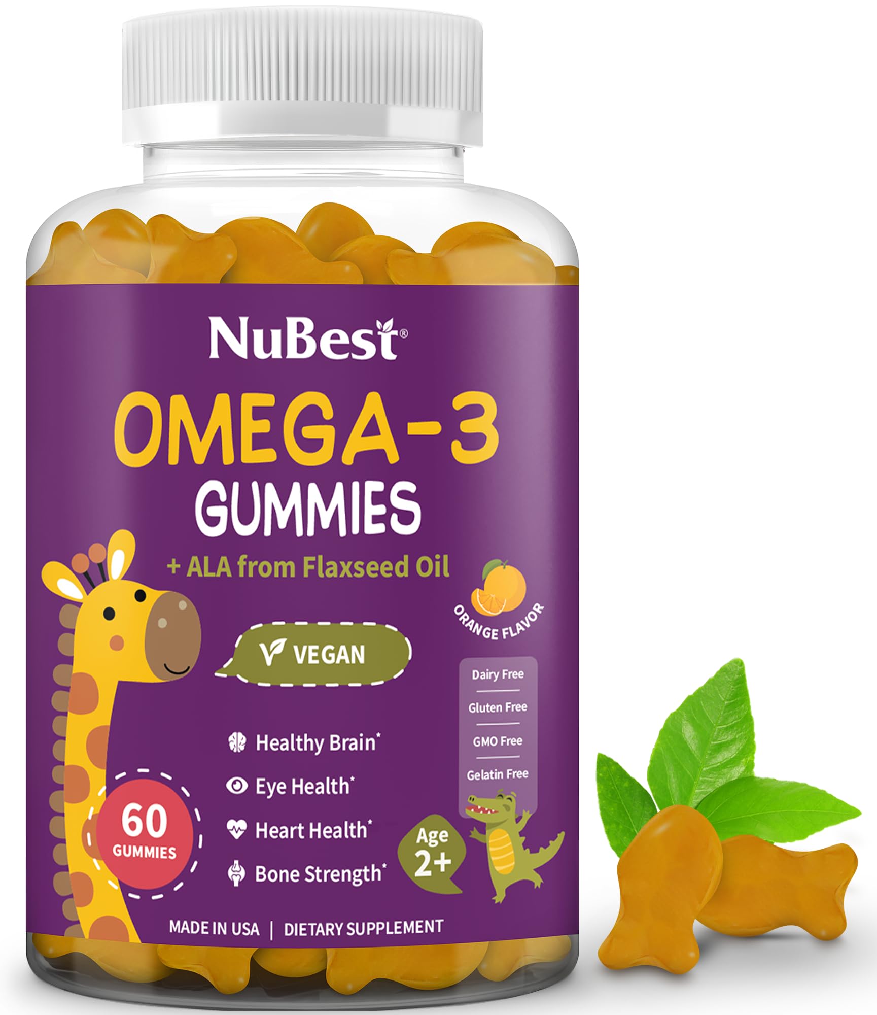 Foto 2 pulgar | Gomitas Omega 3 Nubest Para Niños Y Adolescentes Con Aceite De Linaza, 60 Unidades - Venta Internacional.