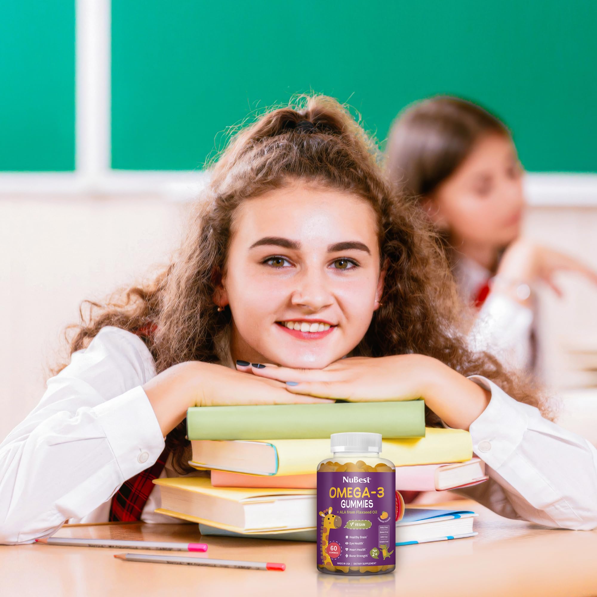Foto 6 | Gomitas Omega 3 Nubest Para Niños Y Adolescentes Con Aceite De Linaza, 60 Unidades - Venta Internacional.