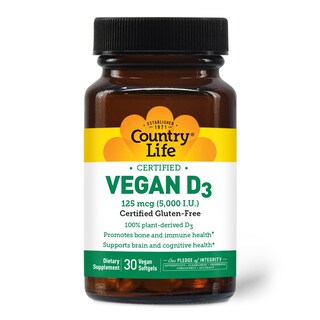 Foto 1 | Suplemento Country Life Vegan D3 30 Comprimidos - Venta Internacional.