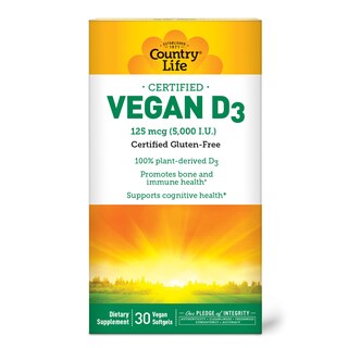 Foto 4 | Suplemento Country Life Vegan D3 30 Comprimidos - Venta Internacional.