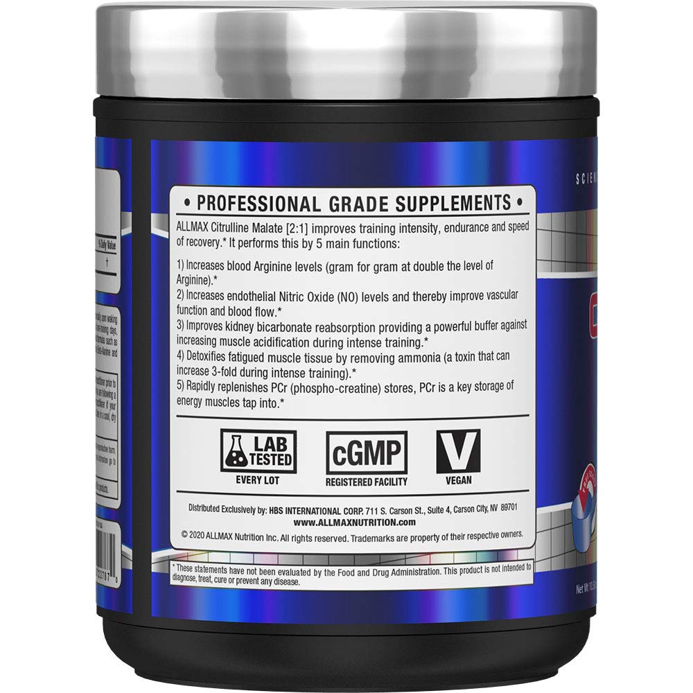 Foto 2 | Suplemento Allmax Nutrition, Malato De Citrulina, 300 G, Sin Sabor - Venta Internacional.