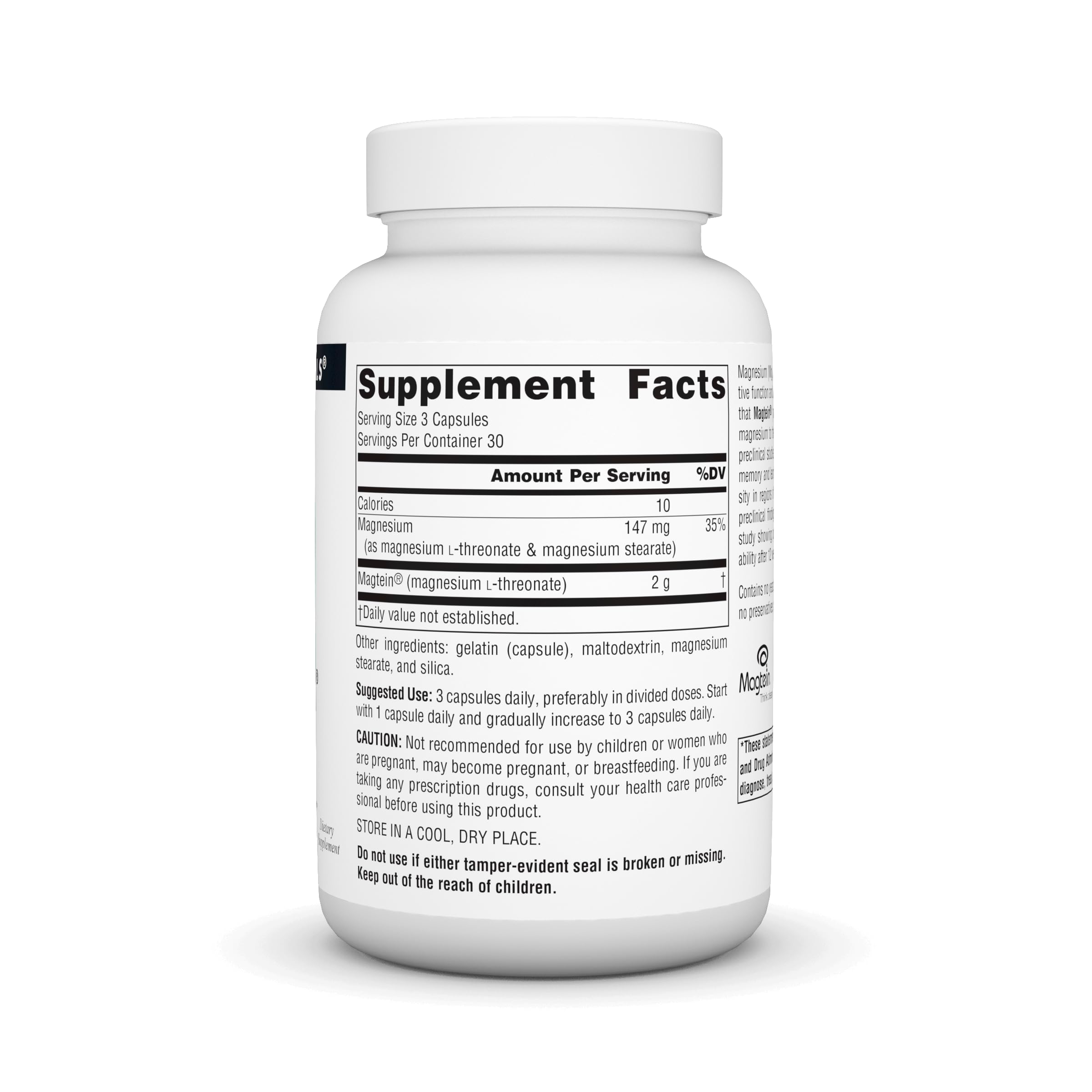 Foto 3 pulgar | Supplement Source Naturals Magtein Magnesio L-treonato 667 Mg - Venta Internacional.