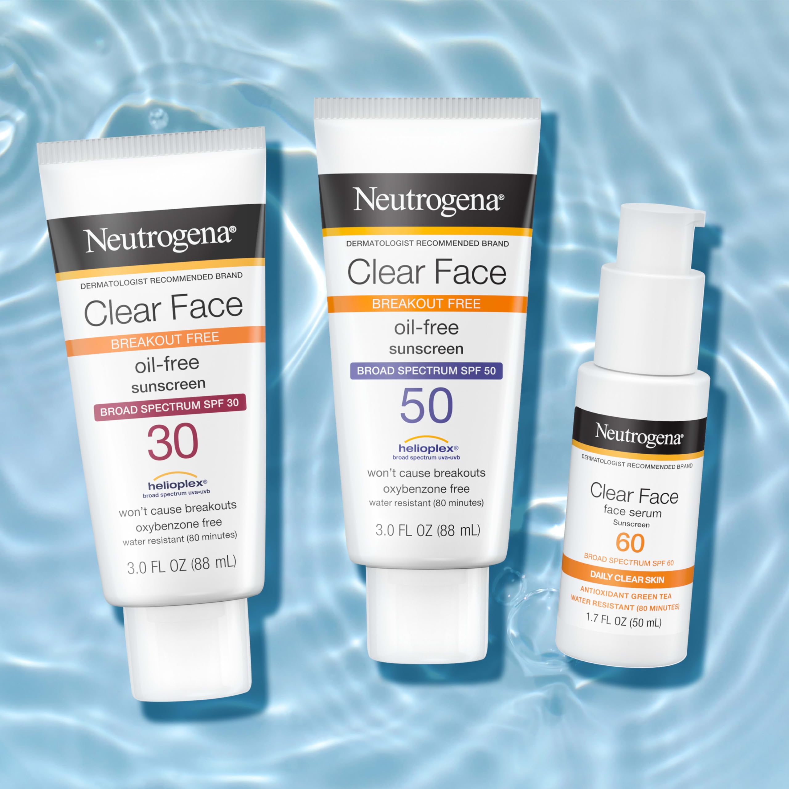 Foto 8 pulgar | Crema Solar Neutrogena Clear Face Serum Spf 60 50 Ml - Venta Internacional.