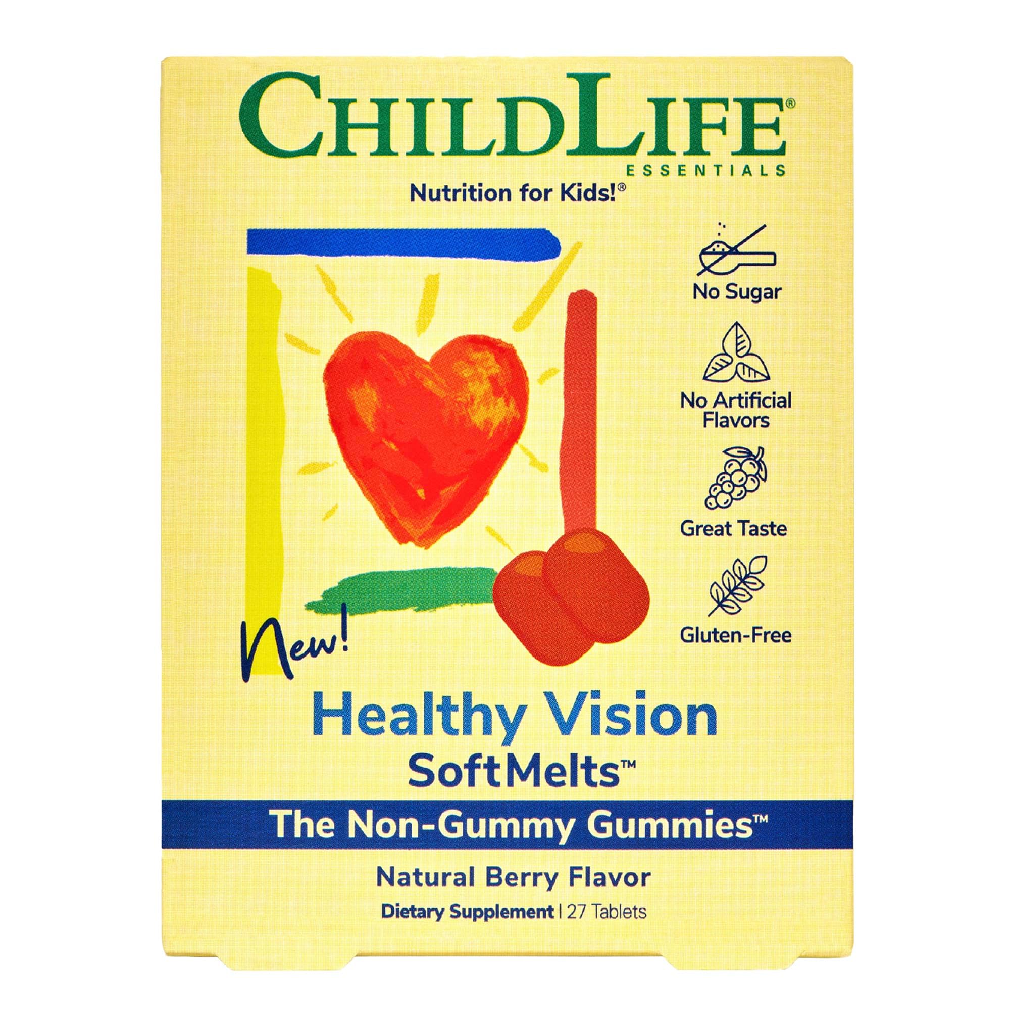 Vitaminas Para Los Ojos Childlife Essentials Healthy Vision Kids 27 Comprimidos - Venta Internacional.