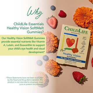Foto 3 | Vitaminas Para Los Ojos Childlife Essentials Healthy Vision Kids 27 Comprimidos - Venta Internacional.