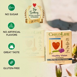 Foto 4 | Vitaminas Para Los Ojos Childlife Essentials Healthy Vision Kids 27 Comprimidos - Venta Internacional.
