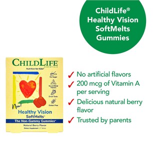 Foto 6 | Vitaminas Para Los Ojos Childlife Essentials Healthy Vision Kids 27 Comprimidos - Venta Internacional.