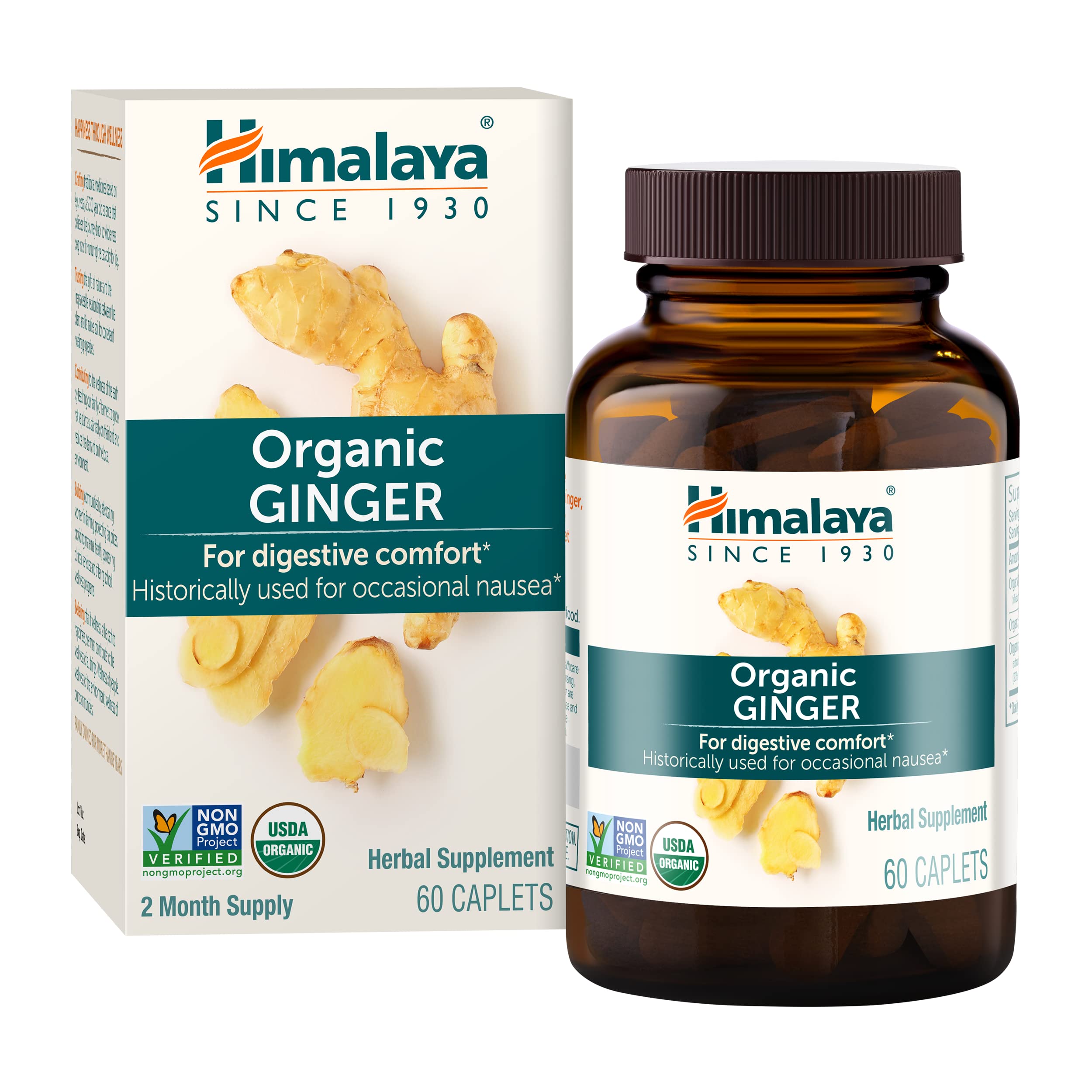 Foto 2 pulgar | Suplemento De Jengibre Orgánico Himalaya, 4,766 Mg En Polvo, 60 Cápsulas - Venta Internacional.