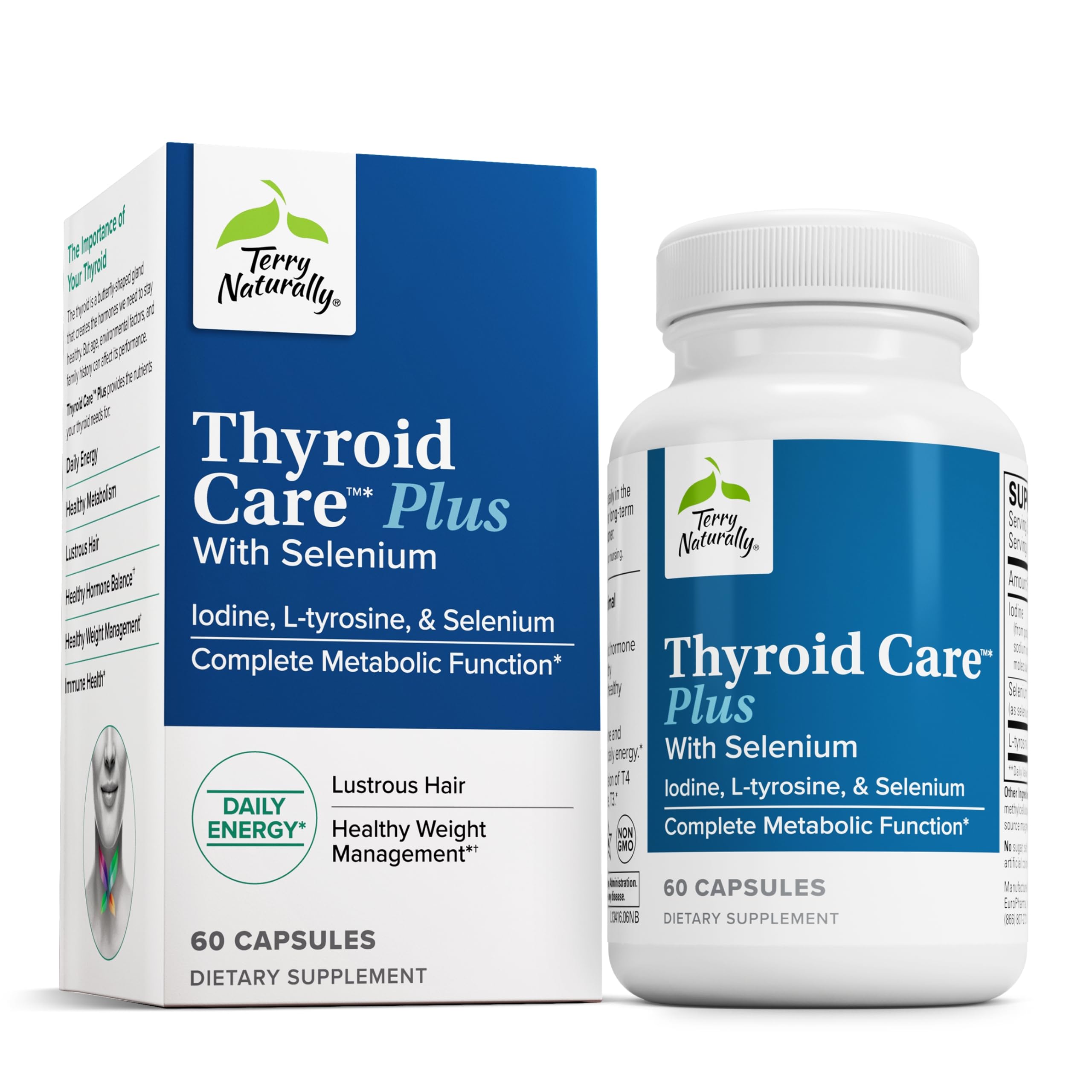 Suplemento Terry Naturally Thyroid Care Plus 60 Cápsulas - Venta Internacional.