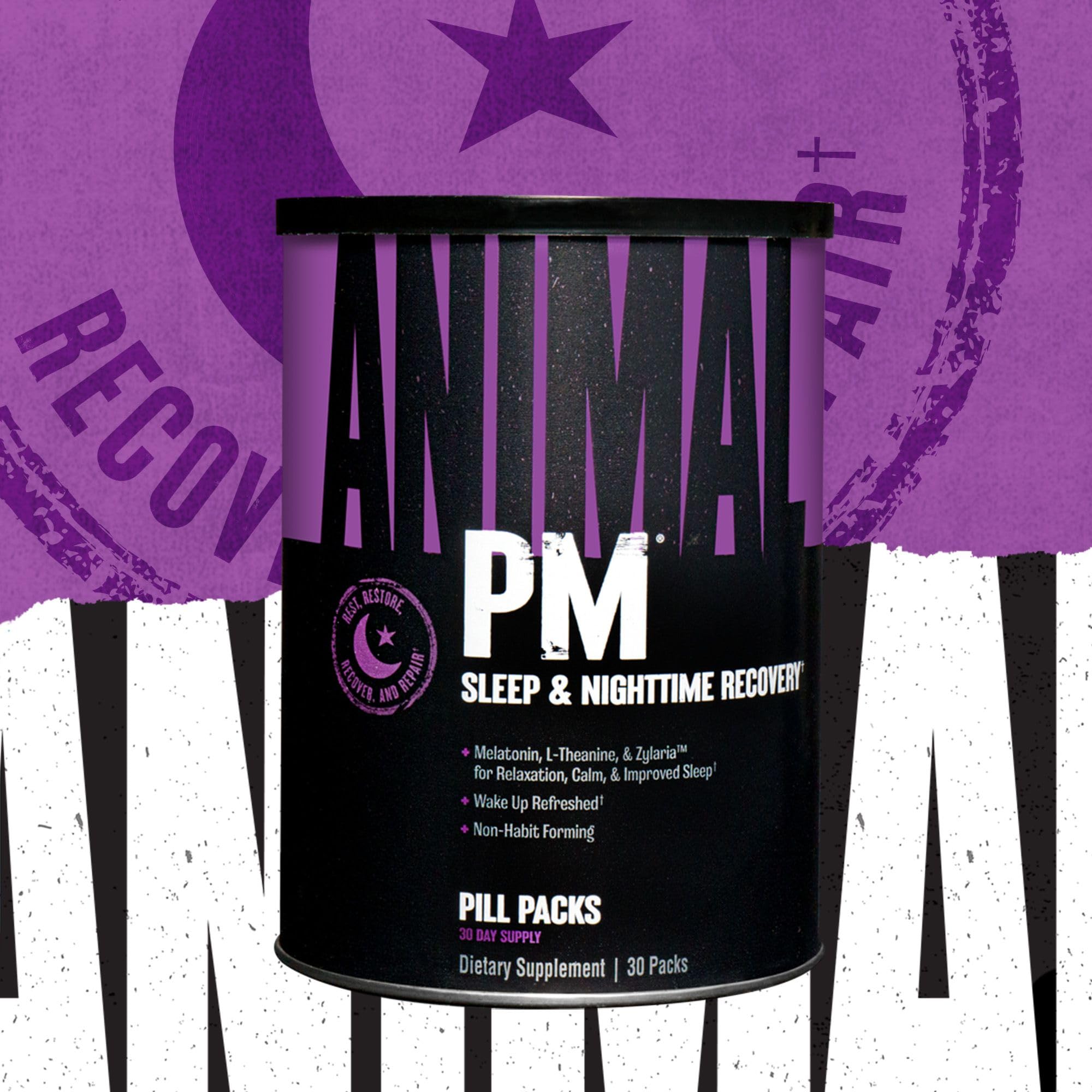 Foto 8 pulgar | Suplemento Animal Pm Sleep & Relaxation 30 Pastillas - Venta Internacional.