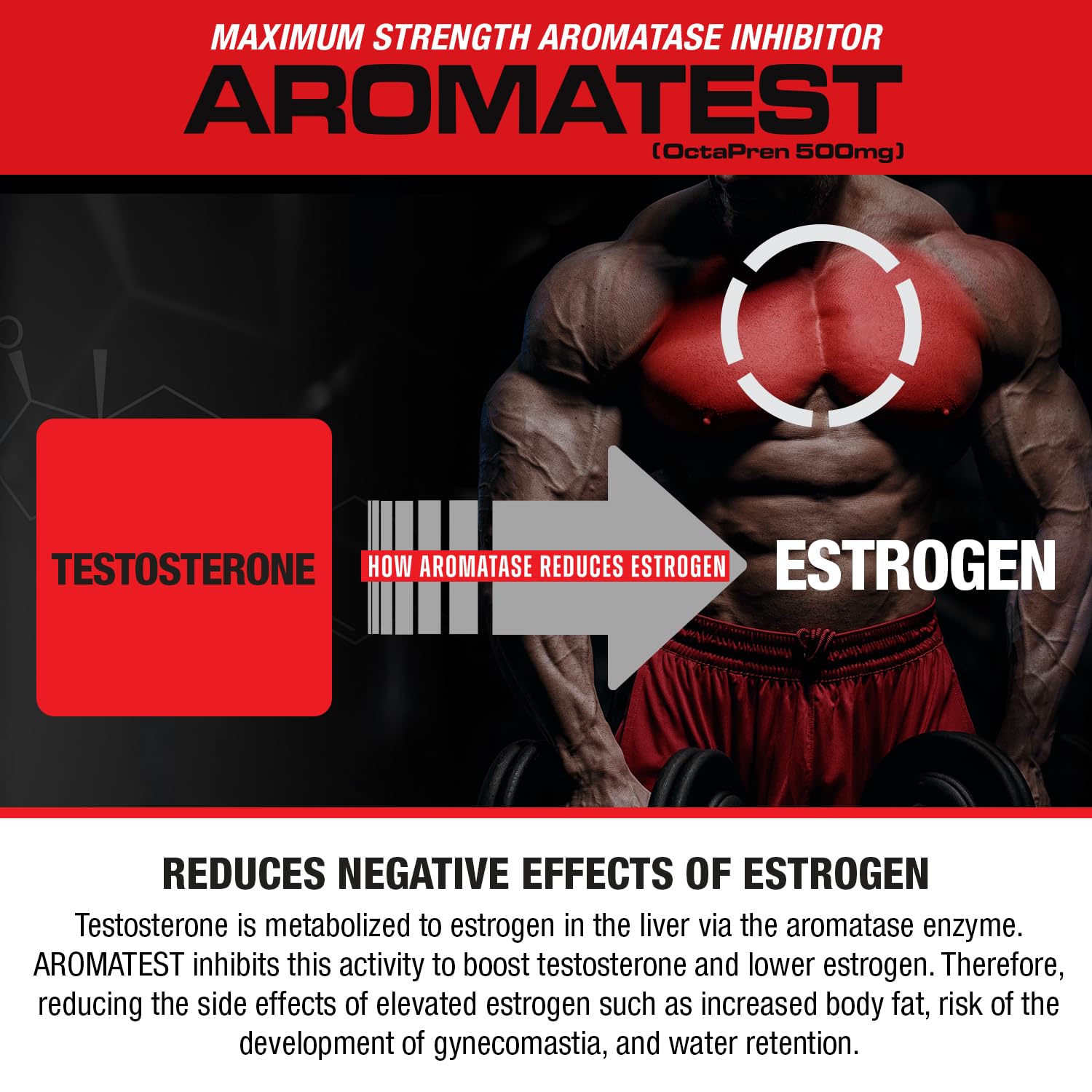 Foto 8 pulgar | Suplemento Musclemeds Aromatest Testosterone Booster 30 Cápsulas - Venta Internacional.