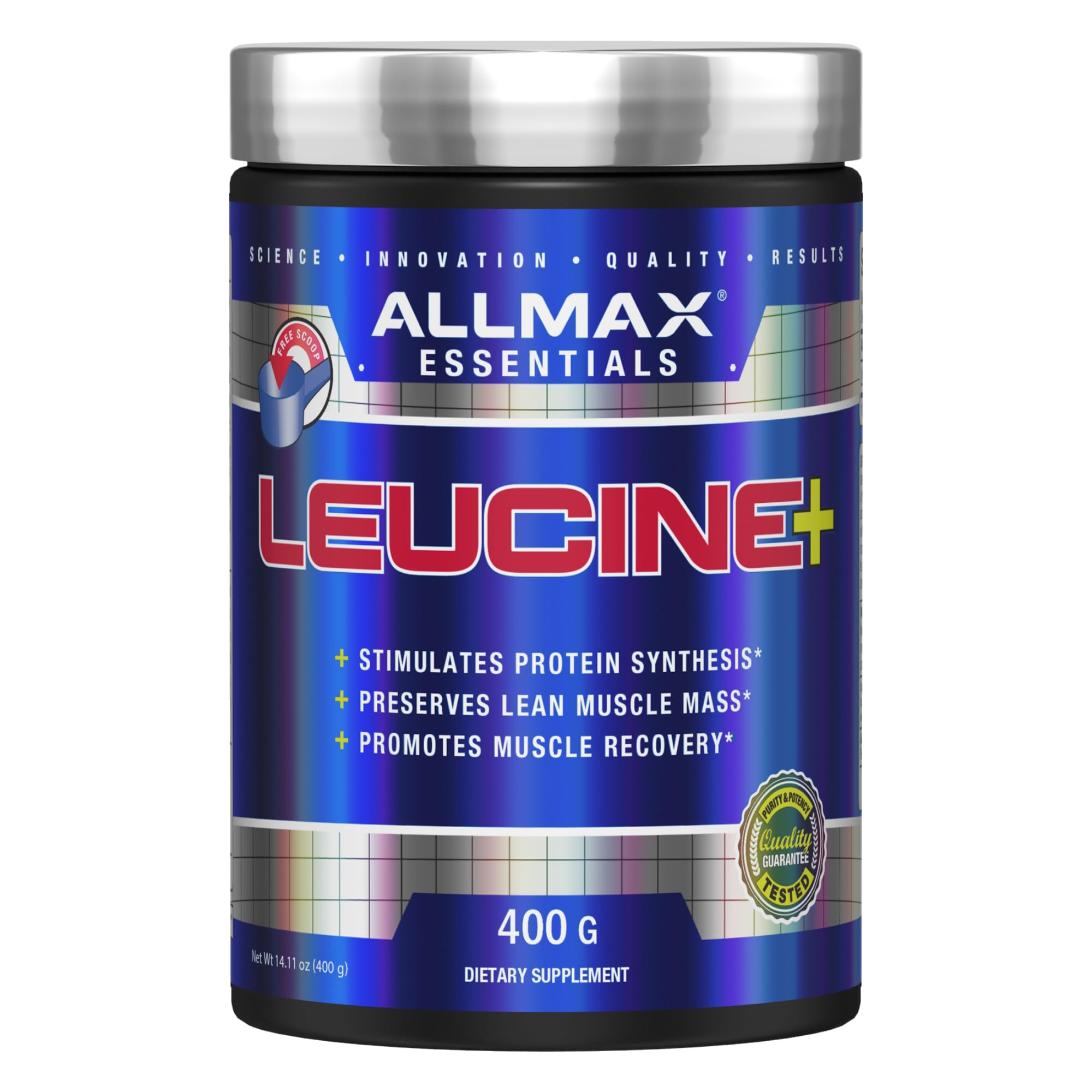 Suplemento Allmax Nutrition De Leucina 5000 Mg 400 G - Venta Internacional.