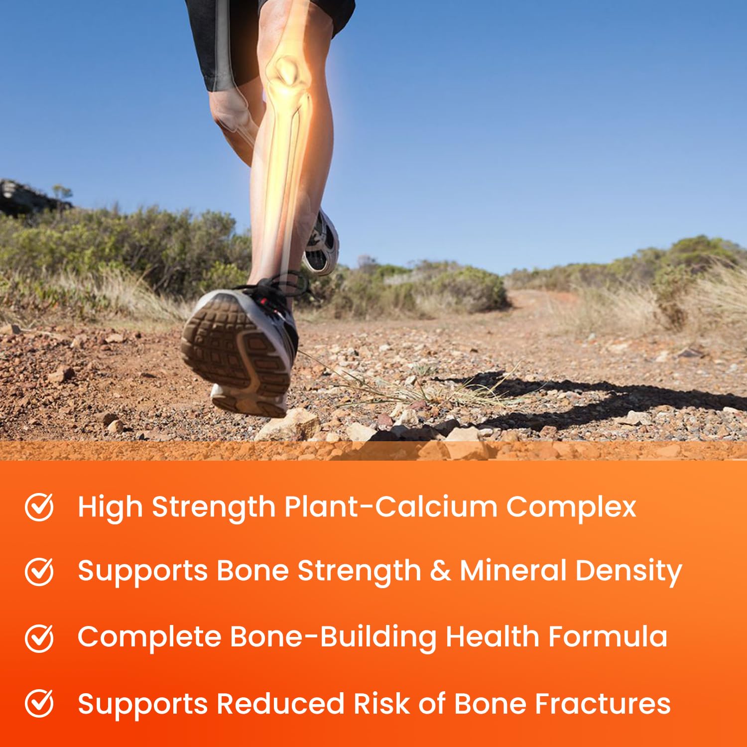 Foto 5 pulgar | Suplementos Nutrachamps Bone Strength 600 Mg De Calcio 120 Veganos - Venta Internacional.