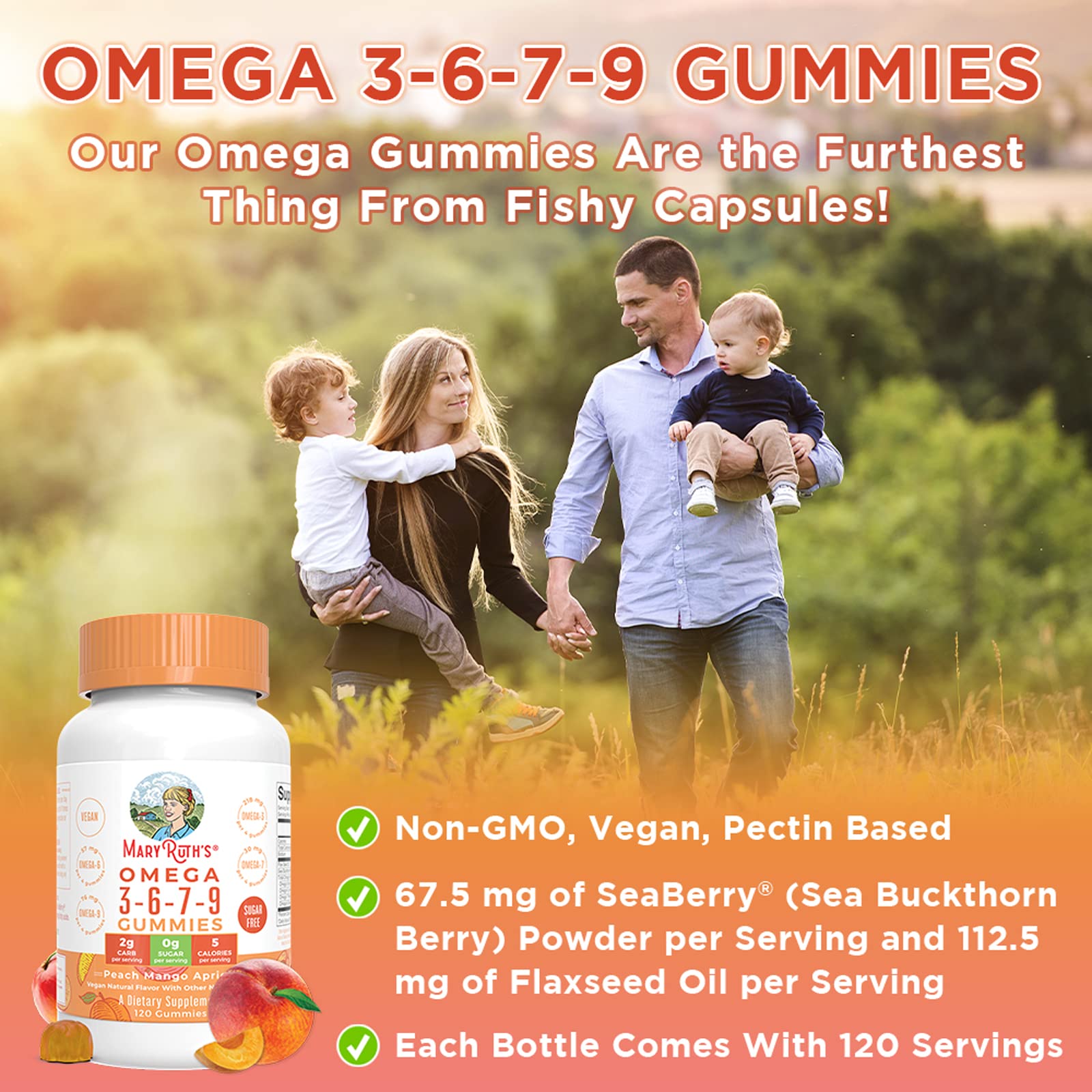 Foto 4 pulgar | Gomitas Omega 3-6-7-9 Mary Ruth Organics 120 Unidades - Venta Internacional.