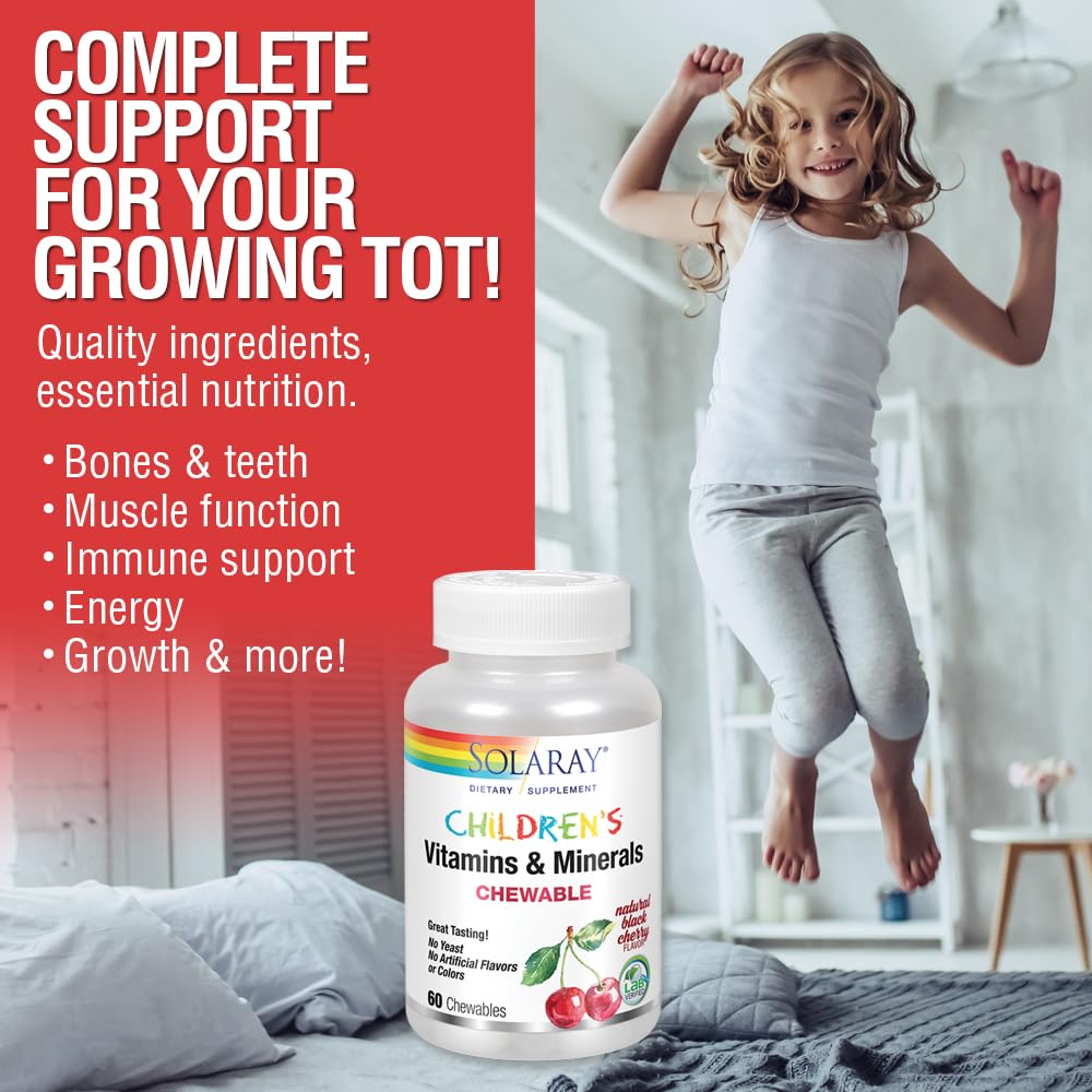 Foto 4 pulgar | Multivitamínico Solaray Children's Vitaminas Y Minerales Para Niños - Venta Internacional.