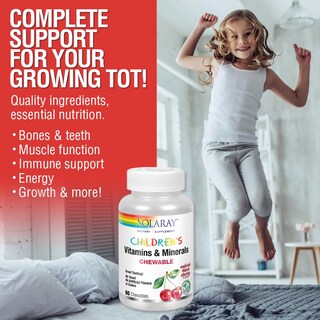 Foto 3 | Multivitamínico Solaray Children's Vitaminas Y Minerales Para Niños - Venta Internacional.