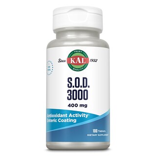 Foto 1 | Suplemento Antioxidante Kal S.o.d. 3000 400 Mg 100 Comprimidos - Venta Internacional.
